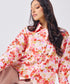 Oversized Orange Printed Shirt